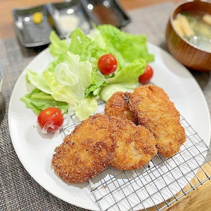卵無しの衣☆サクサクからっと揚がったヘレかつ